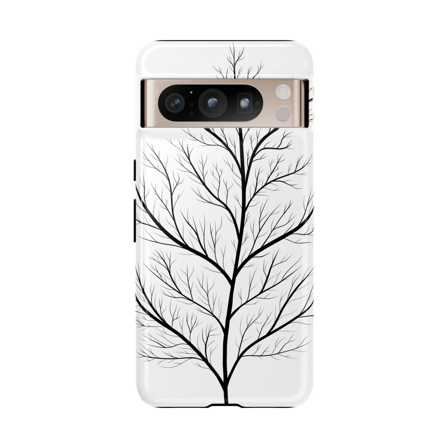 Black Branch Tree Tough Phone Case