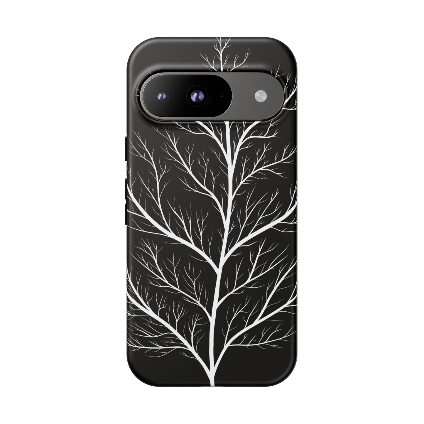 White Tree Silhouette Tough Phone Case