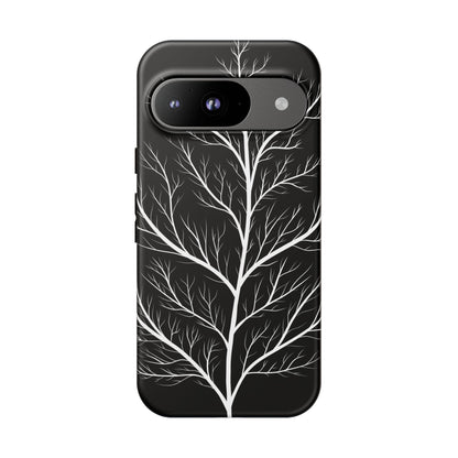 White Tree Silhouette Tough Phone Case
