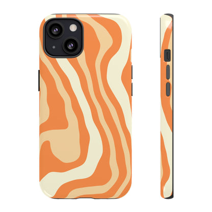 Peach Cream Swirl Tough Phone Case