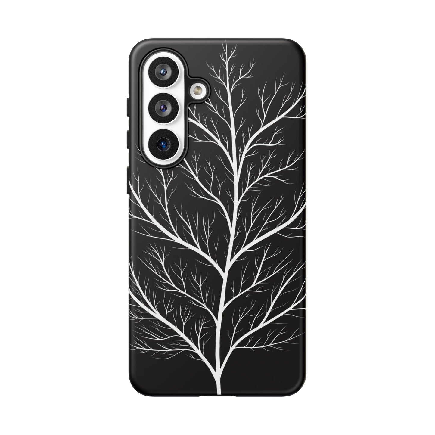 White Tree Silhouette Tough Phone Case