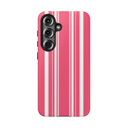 Pink Prep Stripe Tough Phone Case