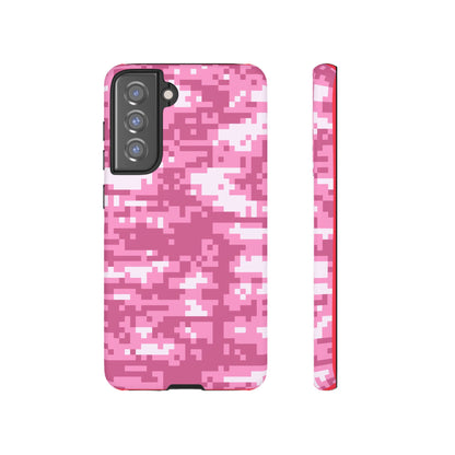 Pink pixel Camo Design Tough Phone Case