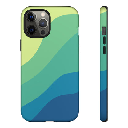 Coastal Green Wave Tough Phone Case