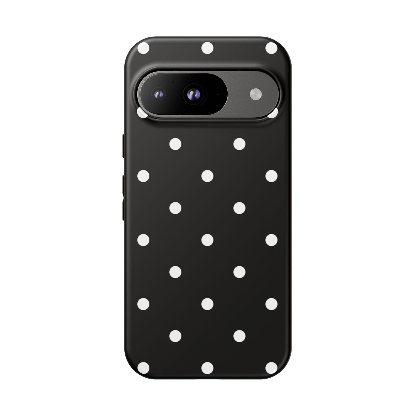 Black Polka Dot Tough Phone Case