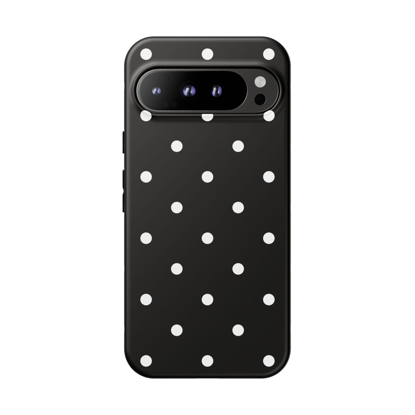 Black Polka Dot Tough Phone Case