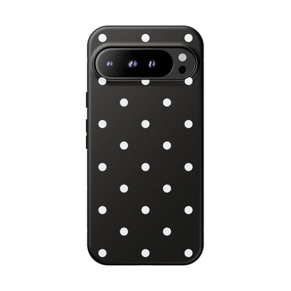 Black Polka Dot Tough Phone Case