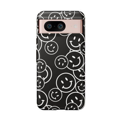 Happy Face Pattern Tough Phone Case