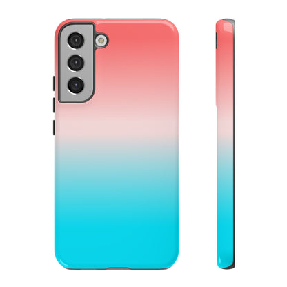 Pink Aqua Gradient Tough Phone Case