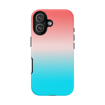 Pink Aqua Gradient Tough Phone Case
