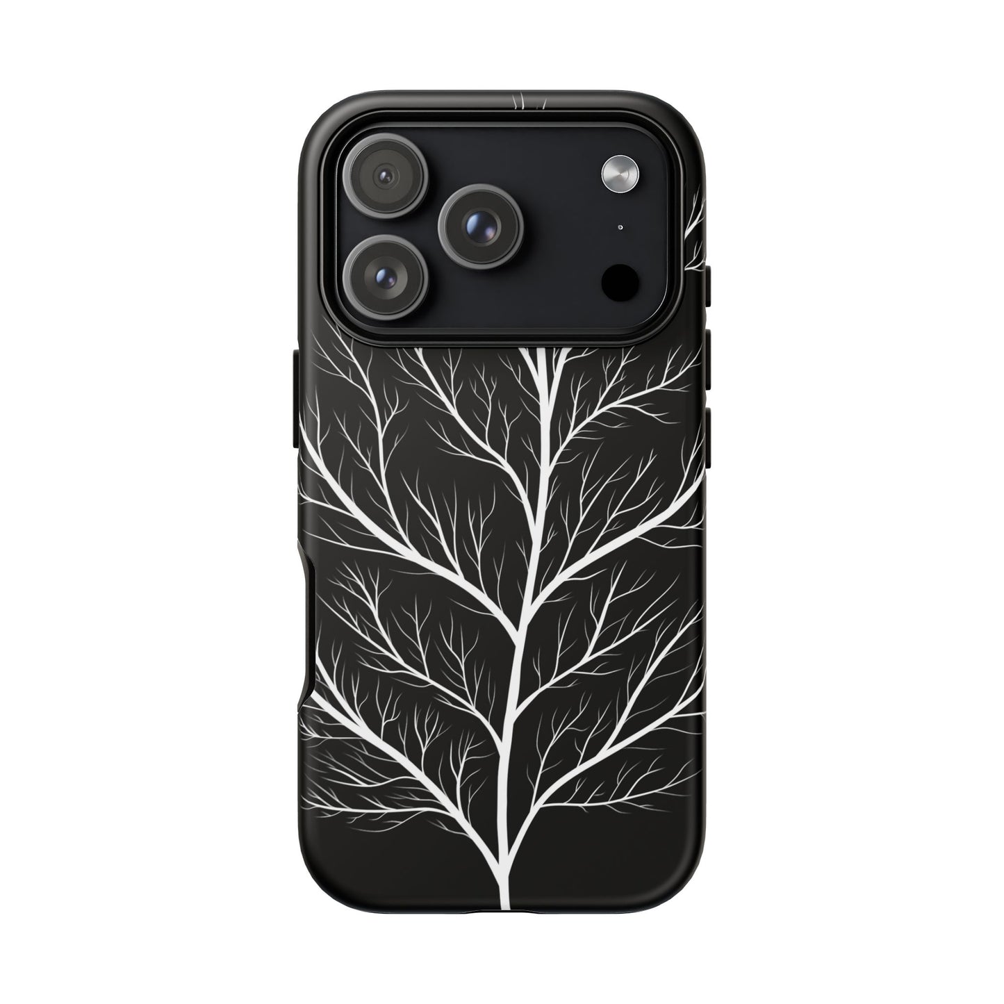 White Tree Silhouette Tough Phone Case
