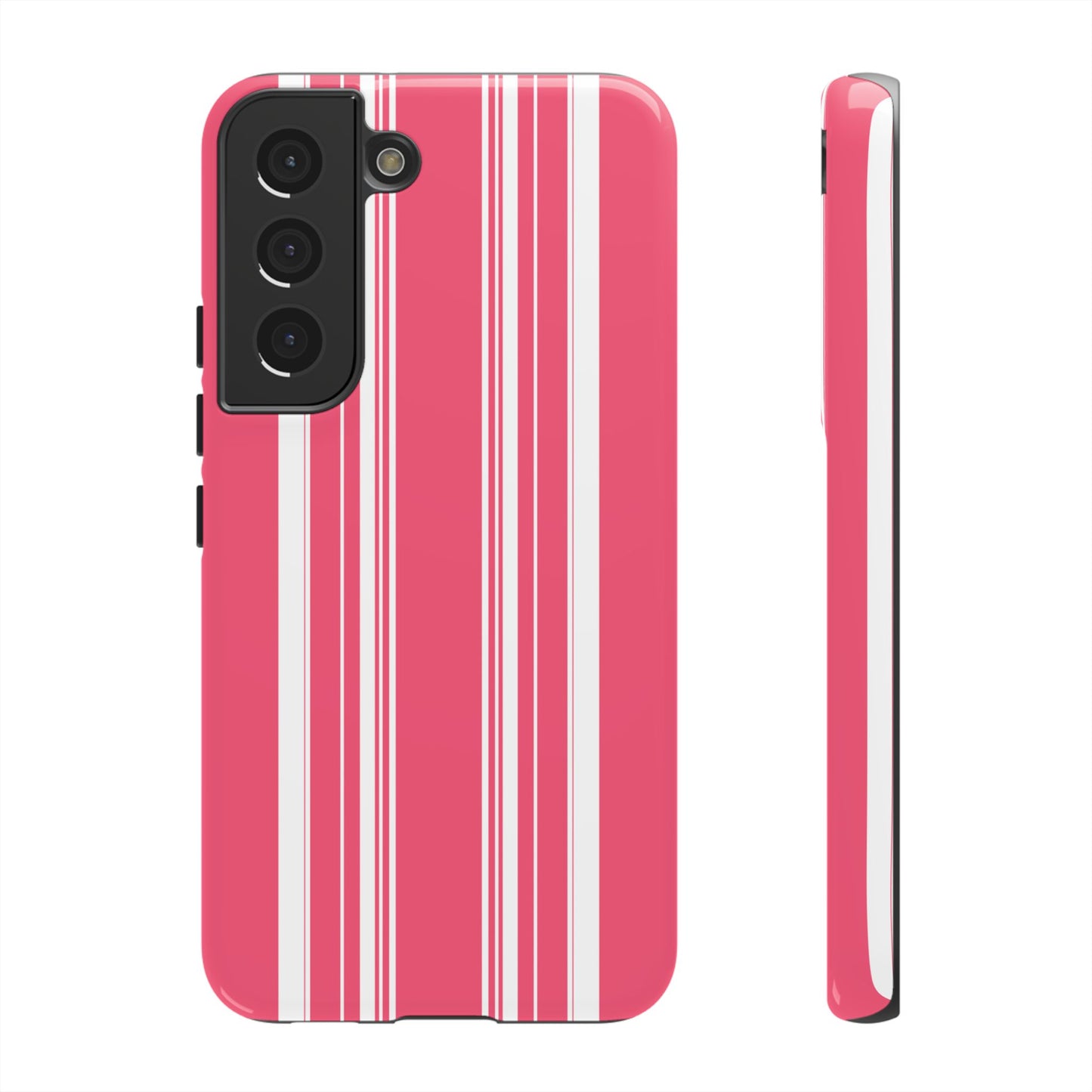 Pink Prep Stripe Tough Phone Case