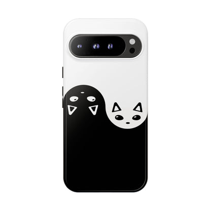 Black And White Yin Yang Cats Tough Phone Case
