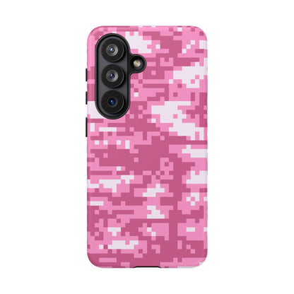 Pink pixel Camo Design Tough Phone Case