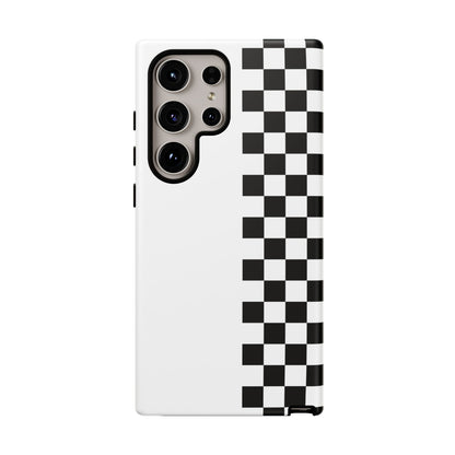 Checker Stripe Tough Phone Case