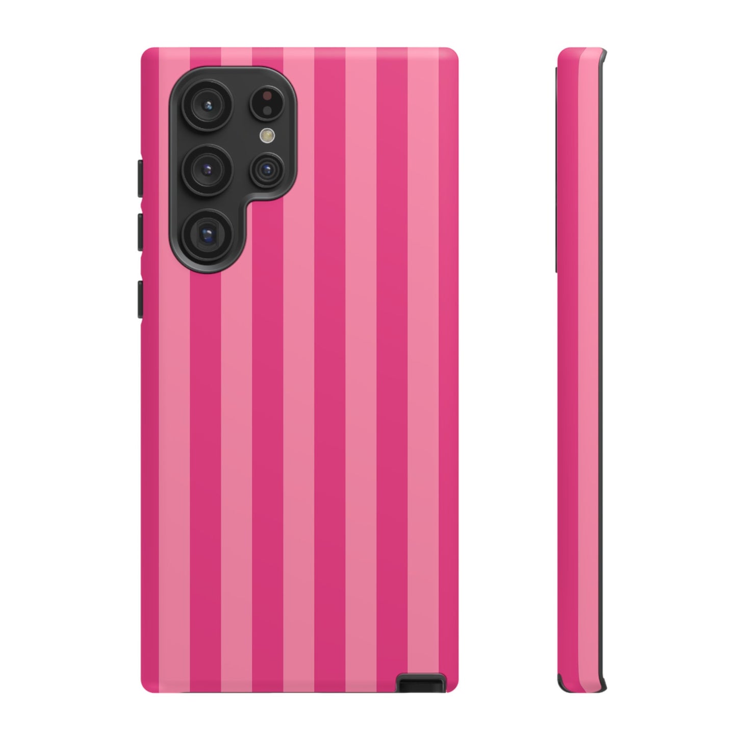Pink Candy Stripe Tough Phone Case