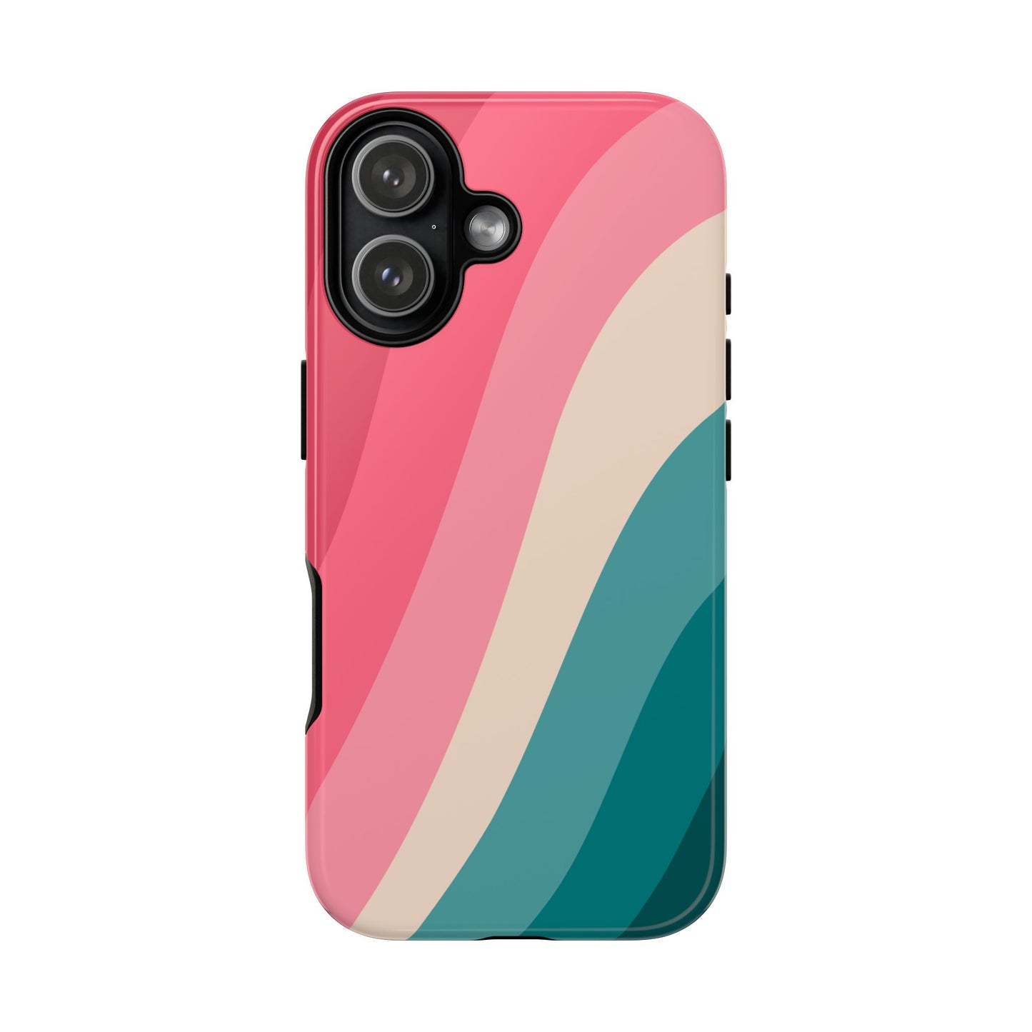Blush Teal Wave Tough Phone Case