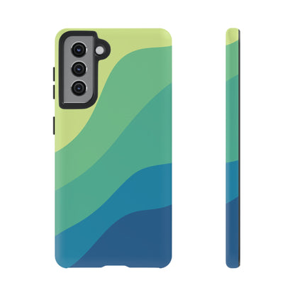 Coastal Green Wave Tough Phone Case