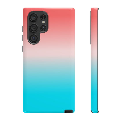 Pink Aqua Gradient Tough Phone Case