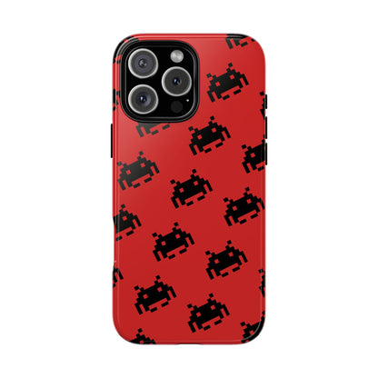 Red Pixel Alien Tough Phone Case