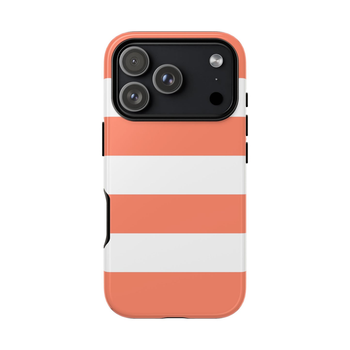 Coral Cabana Stripe Tough Phone Case