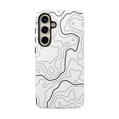 Minimal Topographic Tough Phone Case