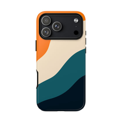 Blue Tide Wave Tough Phone Case