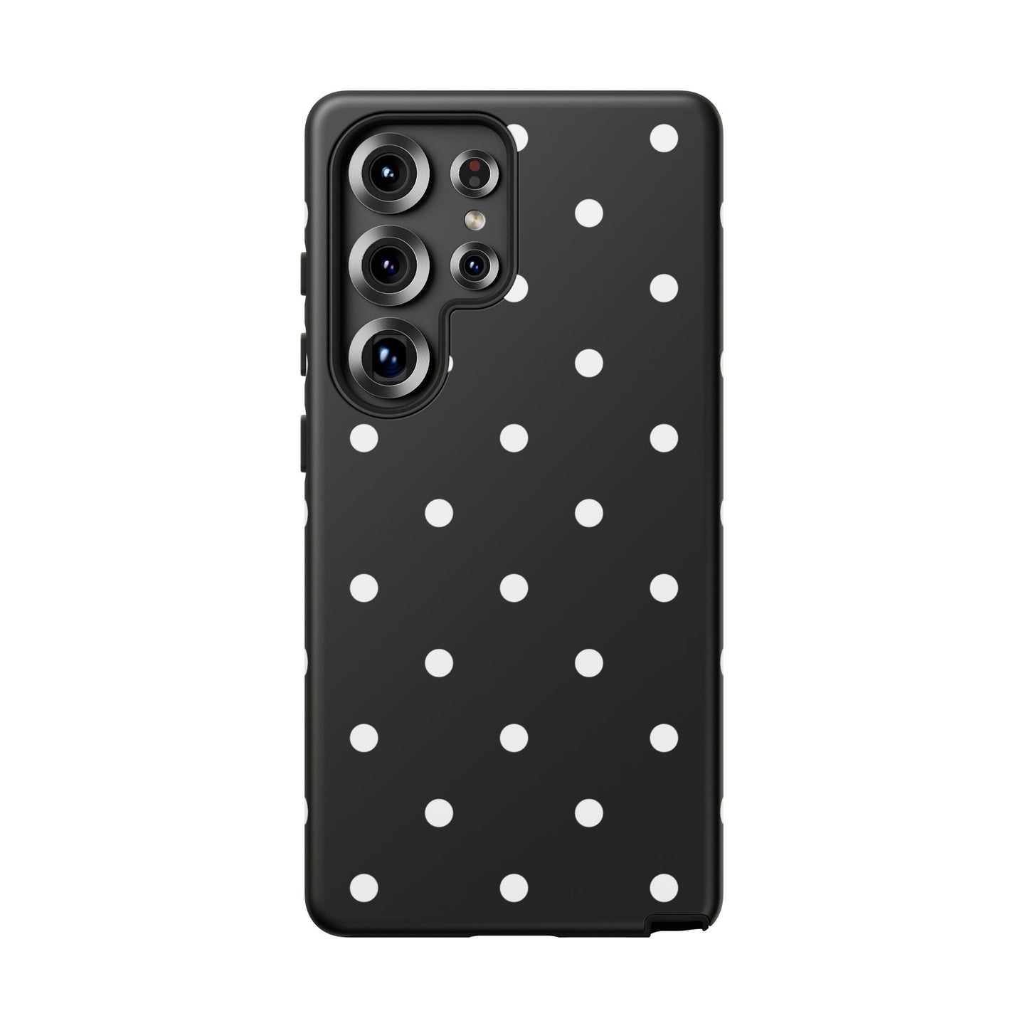 Black Polka Dot Tough Phone Case