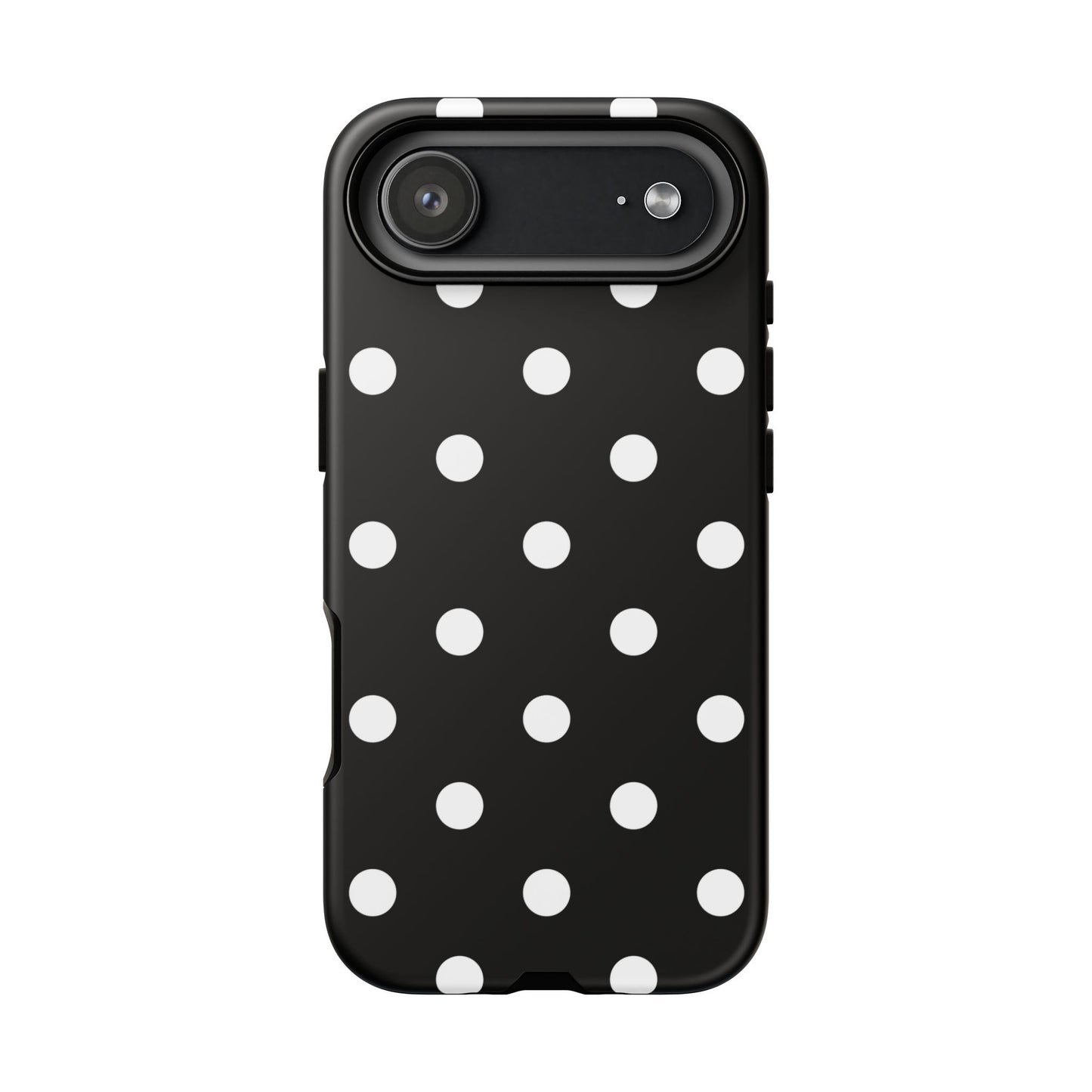 Black Polka Dot Tough Phone Case