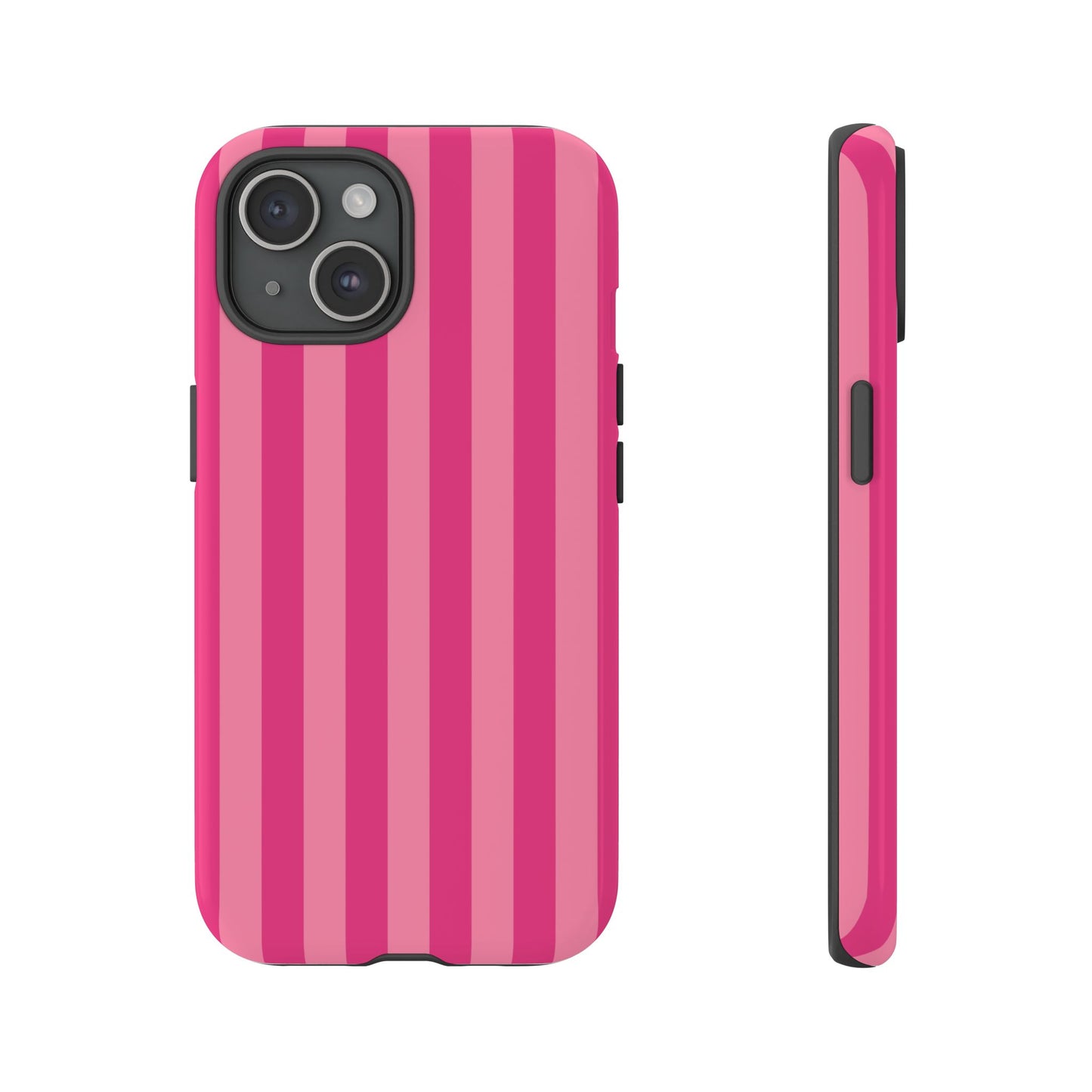 Pink Candy Stripe Tough Phone Case