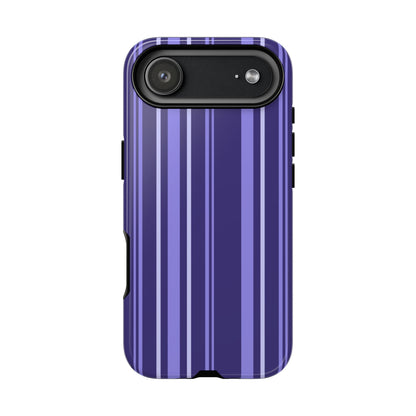 Berry Violet Stripe Tough Phone Case
