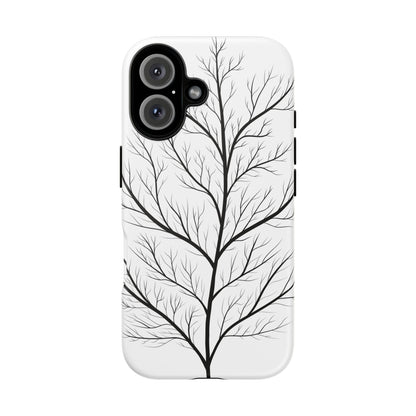Black Branch Tree Tough Phone Case