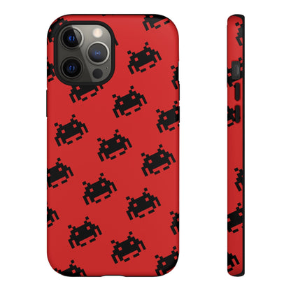 Red Pixel Alien Tough Phone Case