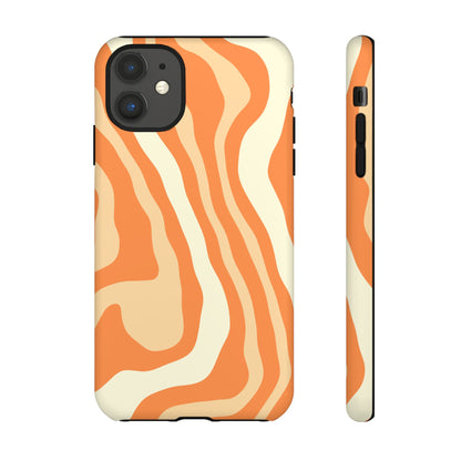Peach Cream Swirl Tough Phone Case