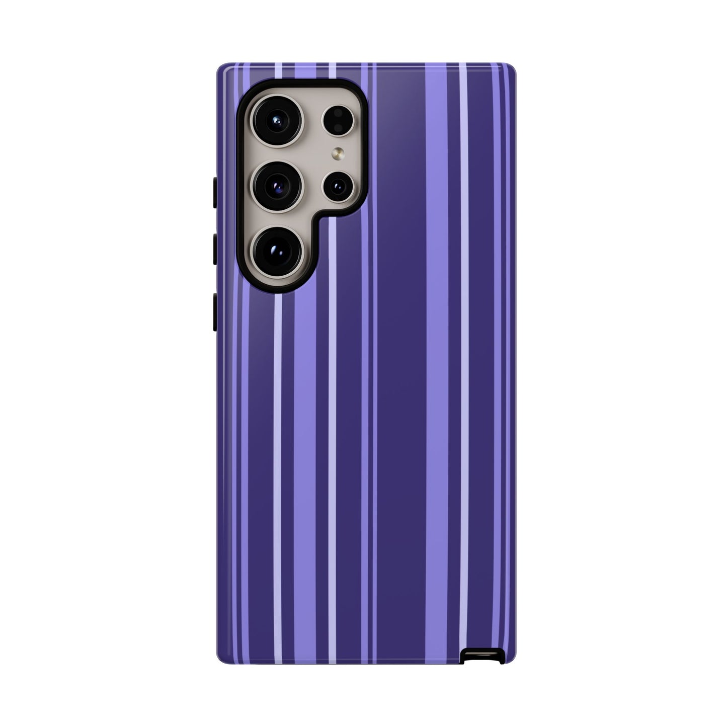 Berry Violet Stripe Tough Phone Case