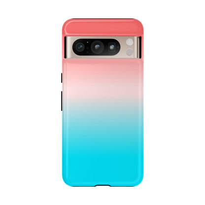Pink Aqua Gradient Tough Phone Case