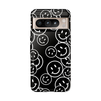 Happy Face Pattern Tough Phone Case