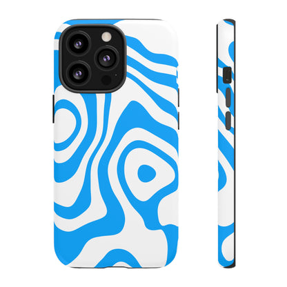 Blue Contour Tough Phone Case