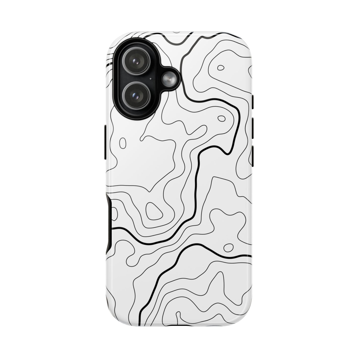 Minimal Topographic Tough Phone Case