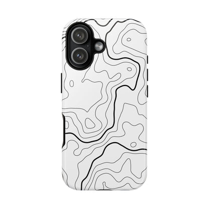 Minimal Topographic Tough Phone Case
