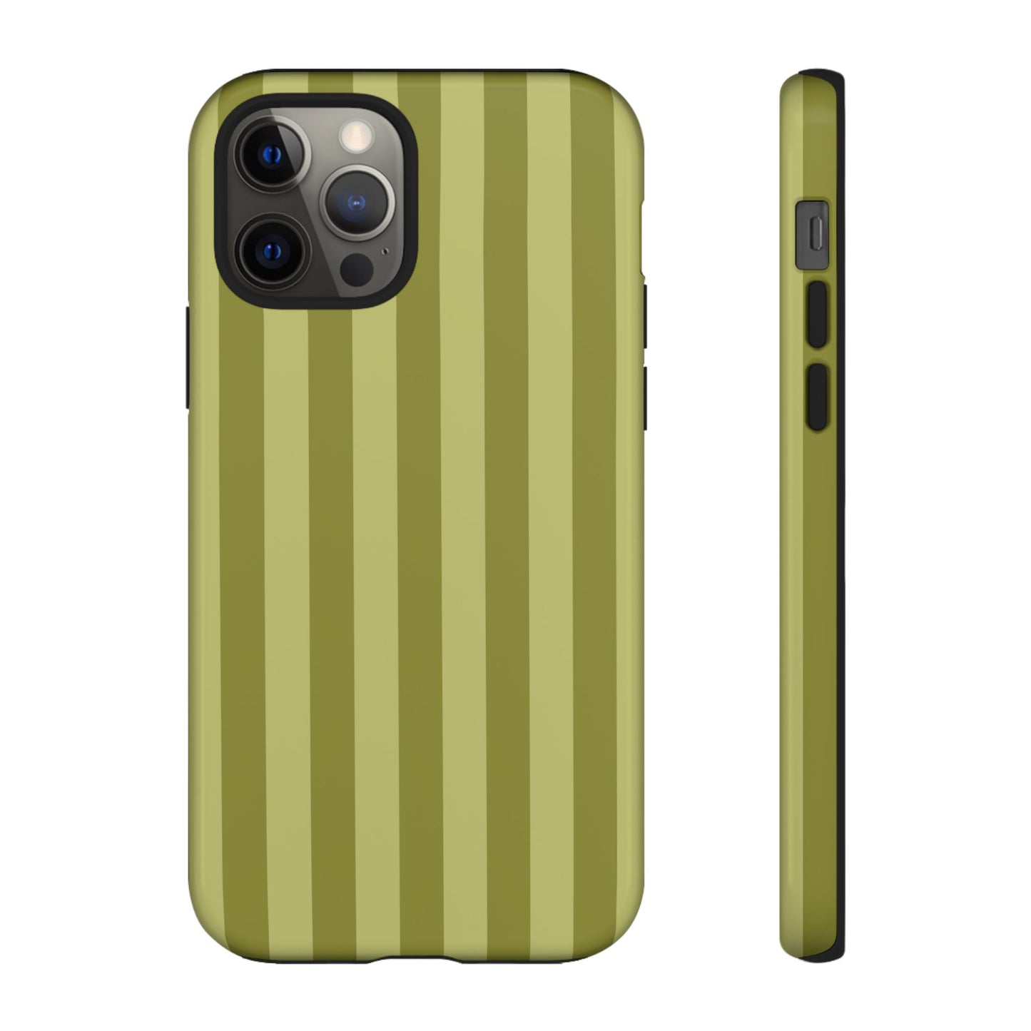 Olive Stripe Tough Phone Case