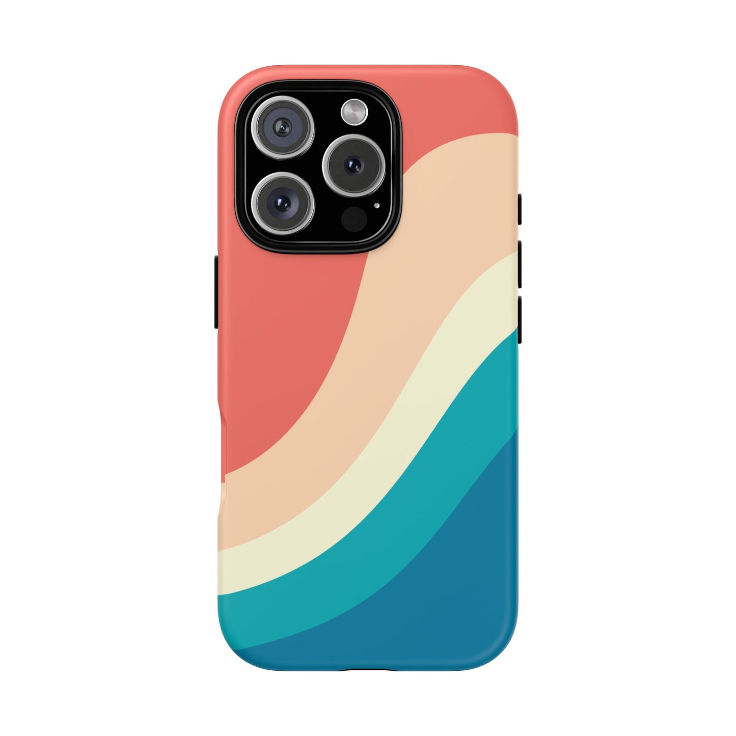 Retro Sunset Wave Tough Phone Case