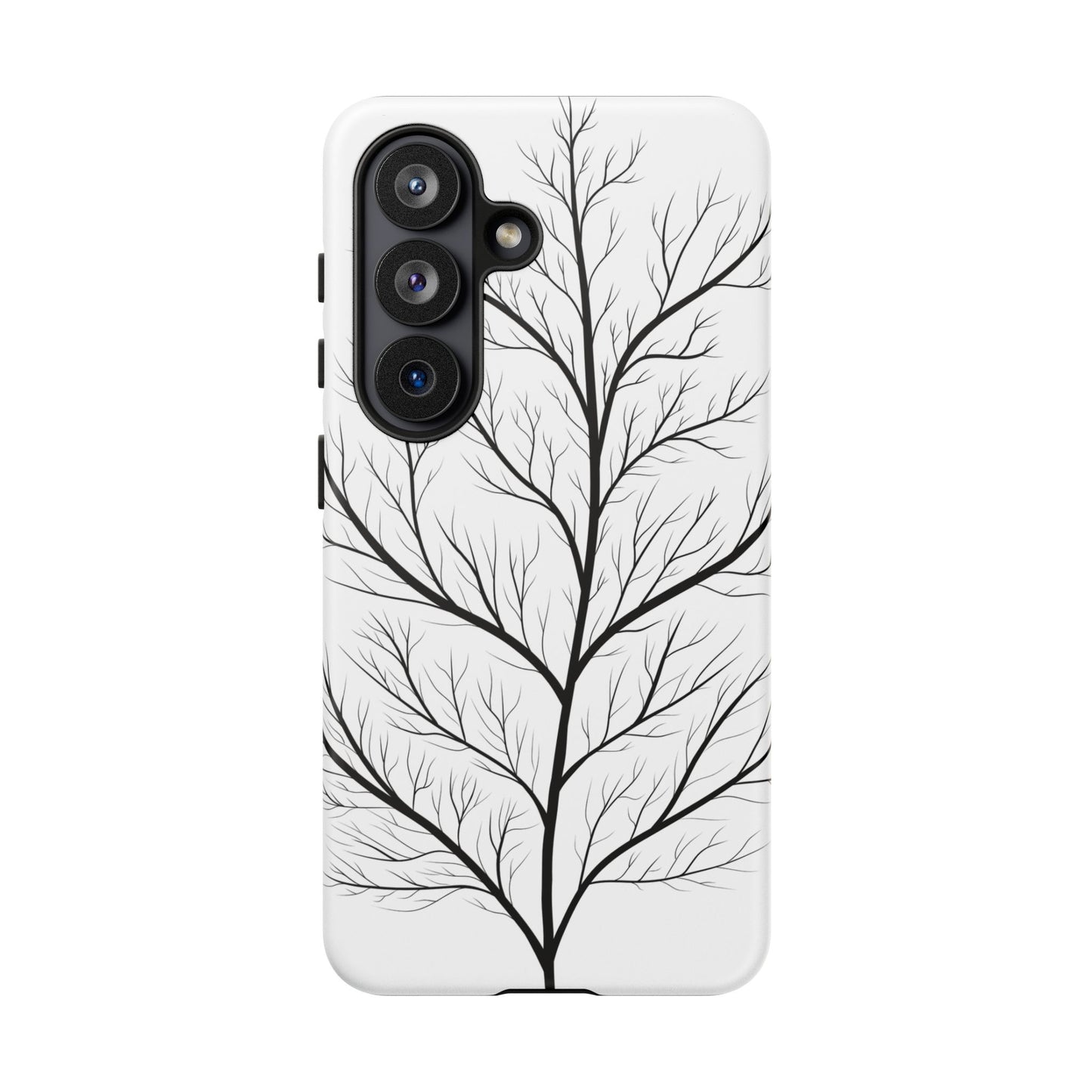 Black Branch Tree Tough Phone Case