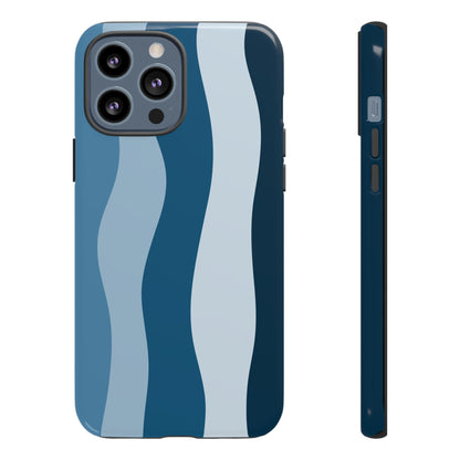 Blue Tide Wave Tough Phone Case
