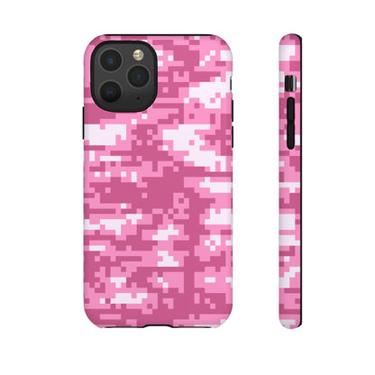 Pink pixel Camo Design Tough Phone Case