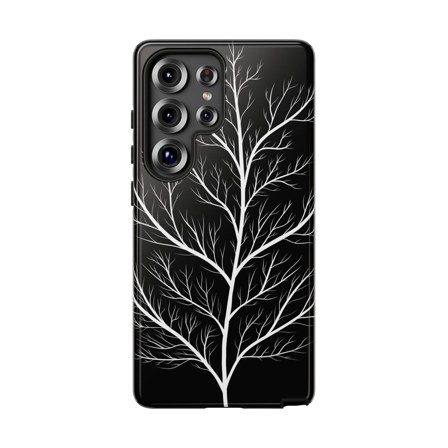 White Tree Silhouette Tough Phone Case