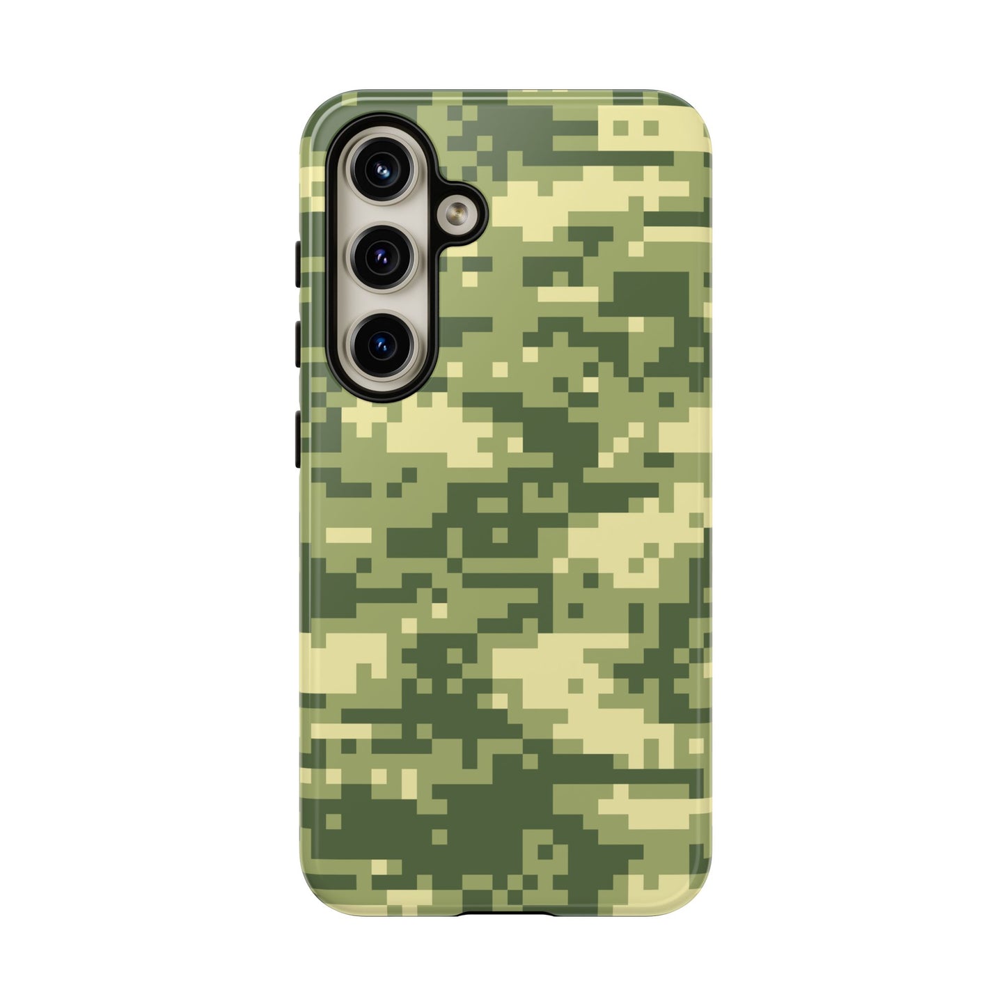 Olive Pixel Camo Tough Phone Case
