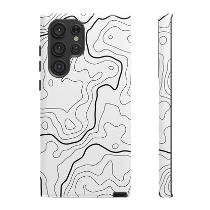Minimal Topographic Tough Phone Case