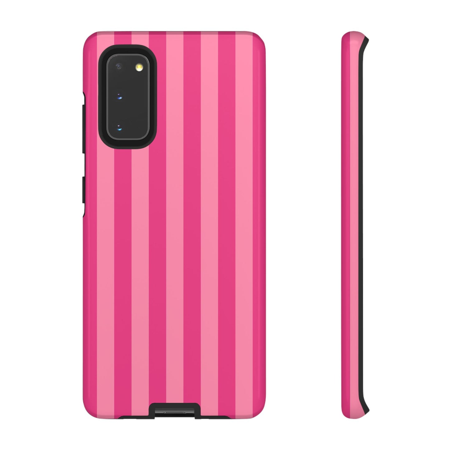 Pink Candy Stripe Tough Phone Case