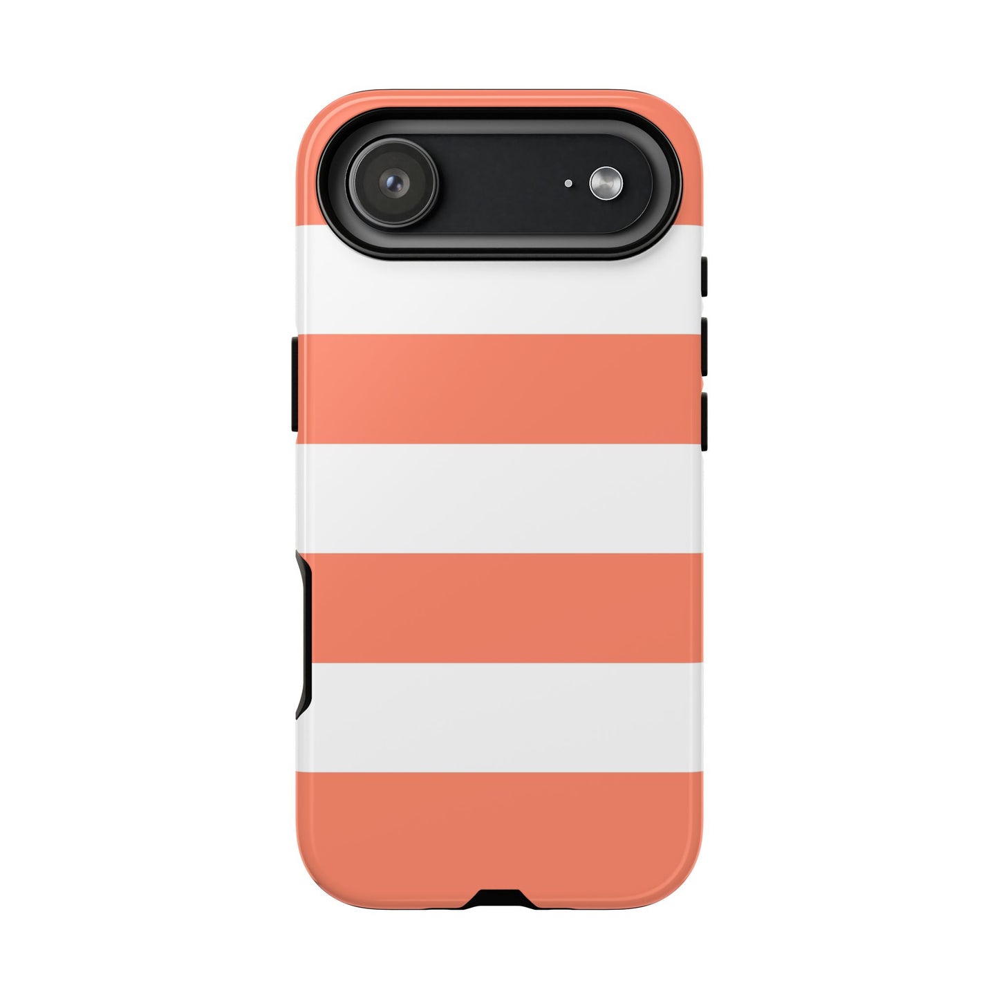 Coral Cabana Stripe Tough Phone Case